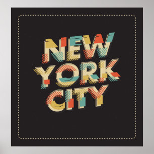 New York City Typografy Poster
