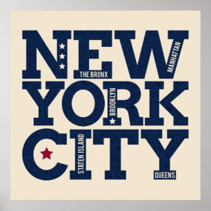 New York City Typografy Poster