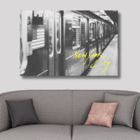 New York City U-Bahn-Stretched Canvas Print