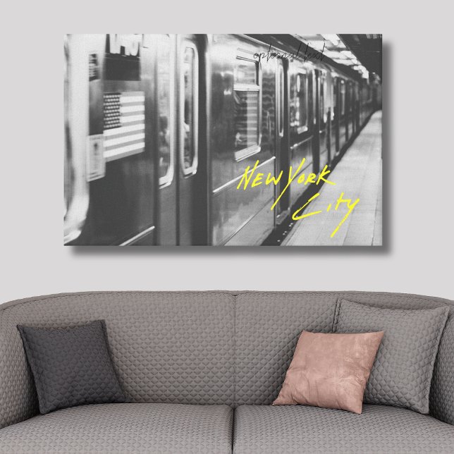 New York City U-Bahn-Stretched Canvas Print Leinwanddruck (NYC Canvas)