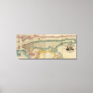 New York City u. Landkreis Leinwanddruck