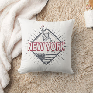 New York City United Staaten Vintag USA Souvenir Kissen