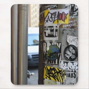 New York City Urban Graffiti Street Art Foto Mousepad