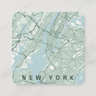 New York City USA Reiseführer Karte Minimalistisch