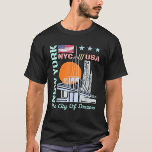 New York City USA Skyline Country Sky T-Shirt