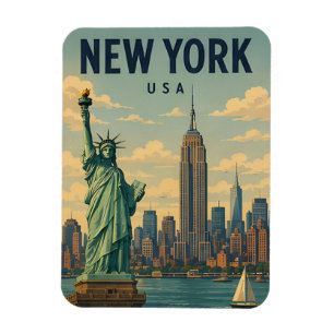 New York City USA Skyline Urbane Erkundung 🏙️ Magnet