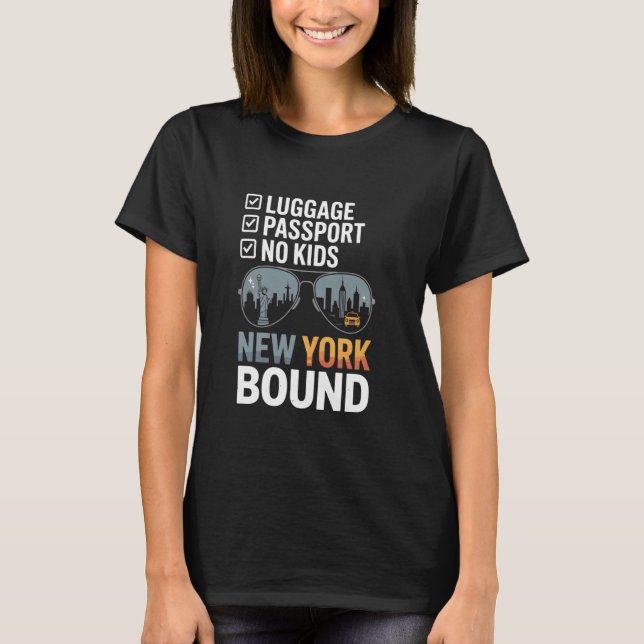 New York City Vacation Trip USA Souvenirs T-Shirt (Vorderseite)