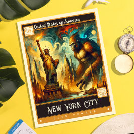New York City, Vereinigte Staaten | Vintage Malere Postkarte