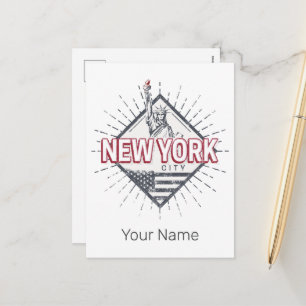 New York City Vereinigte Staaten Vintage USA Souve Feiertagspostkarte