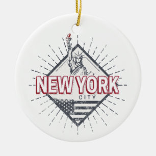 New York City Vereinigte Staaten Vintage USA Souve Keramik Ornament