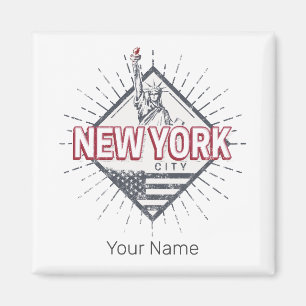 New York City Vereinigte Staaten Vintage USA Souve Magnet