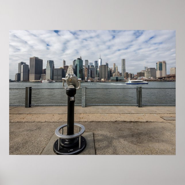 New York City View von Brooklyn Poster (Vorne)