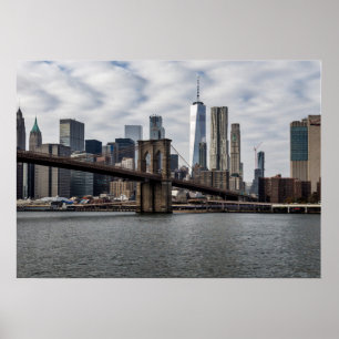 New York City View von Brooklyn Poster