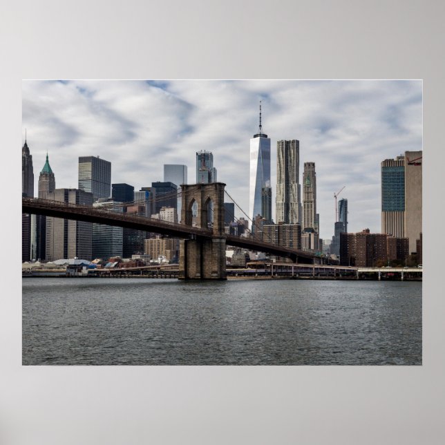 New York City View von Brooklyn Poster (Vorne)