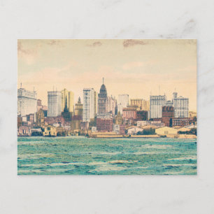 New York City Vintag Postkarte
