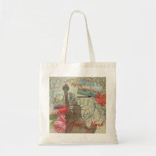 New York City Vintage Liberty Skyline Symbol Kunst Tragetasche