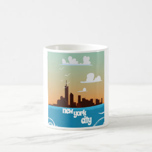 New York City Vintage-Reiseposter Tasse