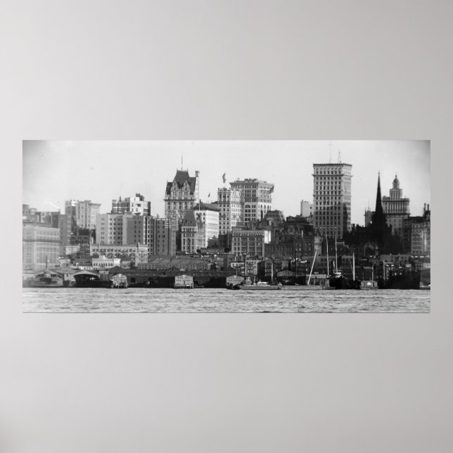 New York City vom North River Poster (Vorne)