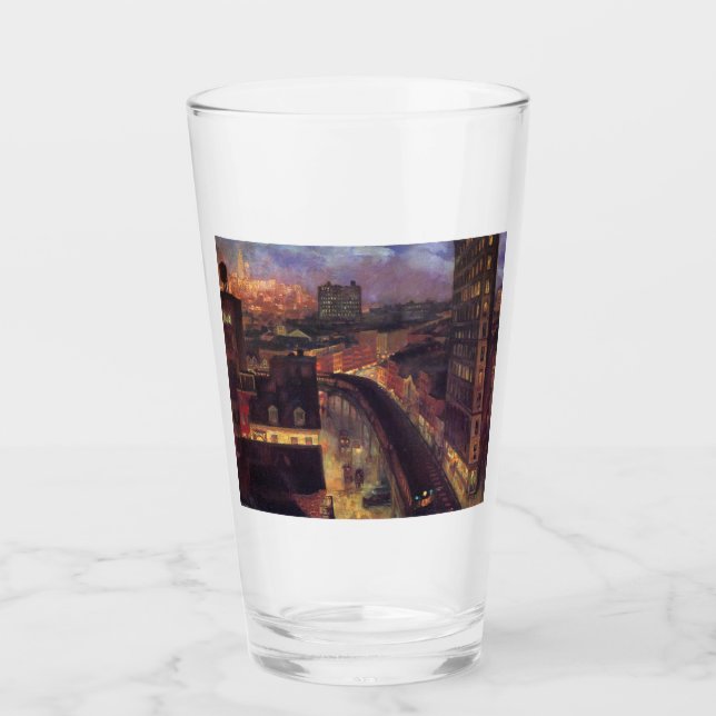 New York City von Greenwich Village (NYC) Glas (Vorderseite)