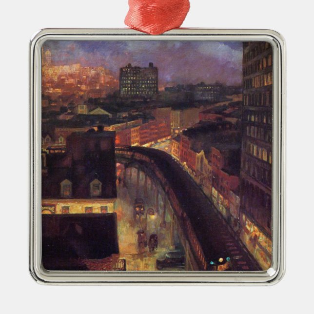 New York City von Greenwich Village (NYC) Ornament Aus Metall (Vorne)
