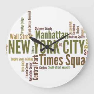 NEW YORK CITY Wall Clock Große Wanduhr