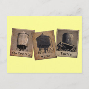 New York City Water Tours Vintag Style Postkarte