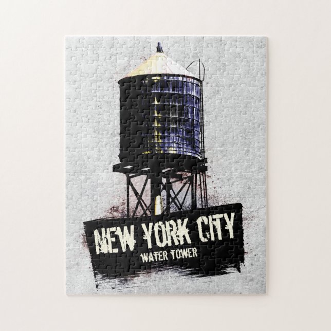New York City Water Towers Puzzle (Vertikal)
