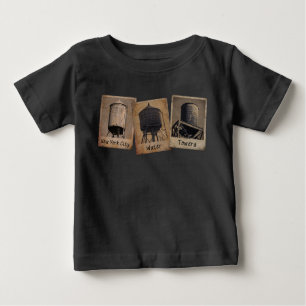 New York City Water Towers Teemshirt, Vintag, NYC Baby T-shirt