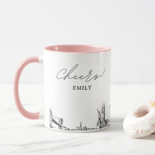 New York City Wedding Personalisiert Coffee Tasse