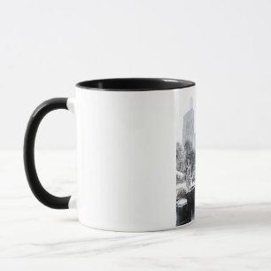 New York City Winter in Central Park Skyline Kunst Tasse