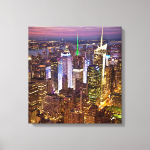 New York City Wrapped Canvas Art 16,80 X 17,50" Leinwanddruck