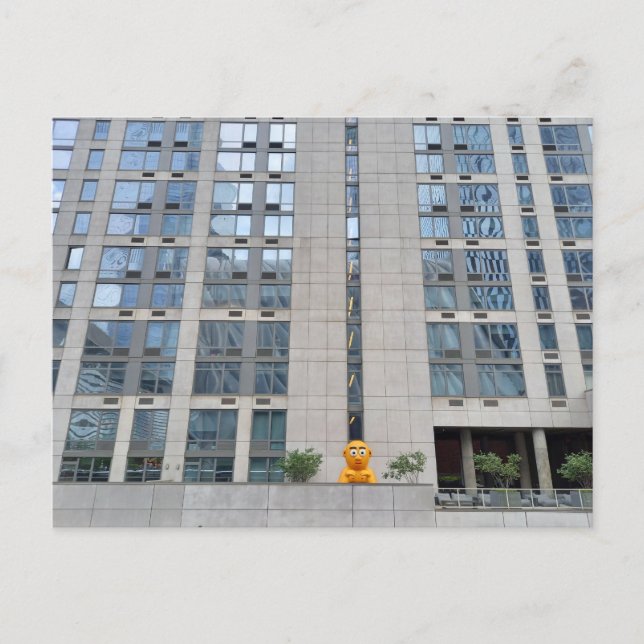 New York City - Yellow man from the High Line Park Postkarte (Vorderseite)