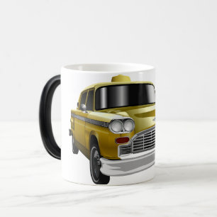 New York City Yellow Vintag Cab Verwandlungstasse