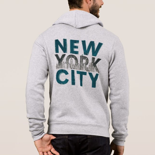 New York City Zip-Up Hoodie (Rückseite)