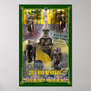 New York CIty Zivil War Memorial Poster