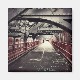 New- York Cityarchitektur - Williamsburg-Brücke Magnet