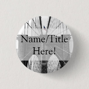 New- York CityBrooklyn-Brücken-Hochzeit Button