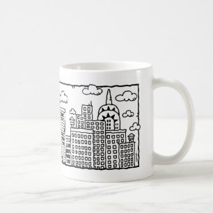 New- York CityCartoonskyline-Tasse Tasse