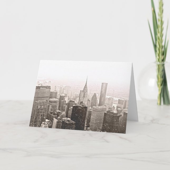 New- York Cityfeiertag Feiertagskarte (Vorderseite)