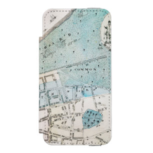 New- York Citykarte, 1728 Incipio Watson™ iPhone 5 Geldbörsen Hülle