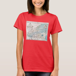 New- York Citykarte, 1728 T-Shirt