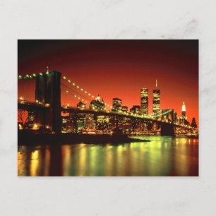 New- York Citylichter Postkarte