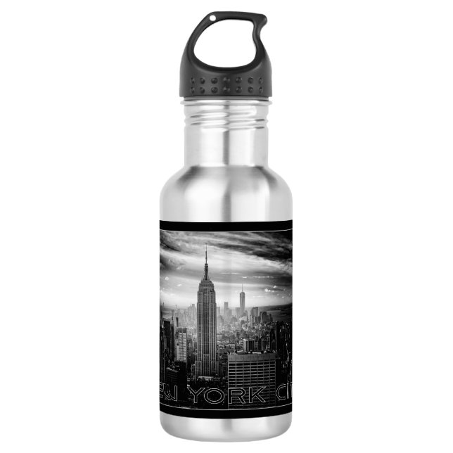 NEW- YORK CITYNamewasserflaschen Edelstahlflasche (Vorderseite)