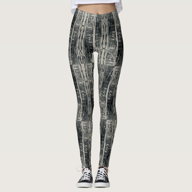 New- York CityNotausgang-DruckLeggins Leggings (Vorderseite)