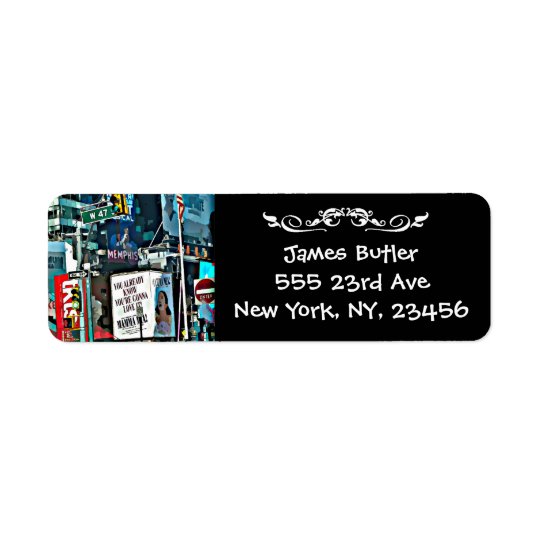New- York CityPostsendung-Adressen-Etikett