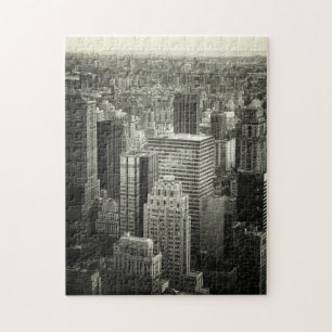 New- York Citypuzzlespiel - Schwarzweiss Puzzle