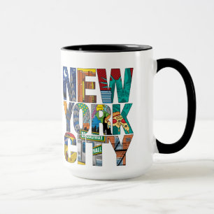 New- York Cityschwarzes 15 Unze-Wecker-Tasse Tasse