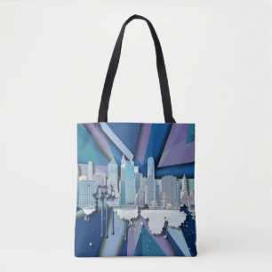 New- York CitySkyline   blaues 3D