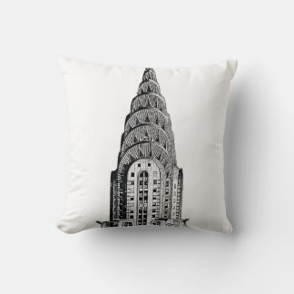 New- York CitySkyline: Chrysler-Gebäude-Haube Kissen