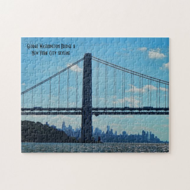 New- York CitySkyline, George Washington-Brücke Puzzle (Horizontal)